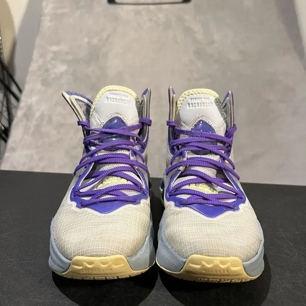 Nike LeBron 19 Shoes Youth Size 5.5Y Blue Purple Basketball DD0418-412 Sneakers